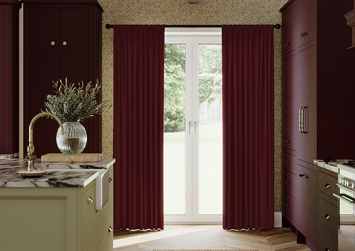 Kyoto Faux Silk, Holly - Made to Measure Curtains - Image 3